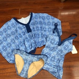 CABANA LIFE TANKINI, BOTTOM, &MATCHING COVERUP NWT